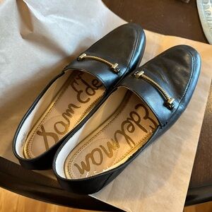 Sam Edelman Black Leather Loafers (Size 8)